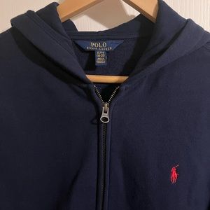 Polo by Ralph Lauren Navy Hoodie           Size: XL 18-20 (Boys)